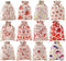 AOOTOOSPORT 12 Pcs Christmas Burlap Bags with Drawstring, 5 x 7 Inch Favor Bags for Jewelry, Candy