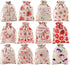 AOOTOOSPORT 12 Pcs Christmas Burlap Bags with Drawstring, 5 x 7 Inch Favor Bags for Jewelry, Candy