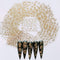 NAIL ANGEL 24 Sheets Nail Art Adhesive Gold Color Sticker Sheets - Moon Star & Flower Shapes