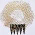 NAIL ANGEL 24 Sheets Nail Art Adhesive Gold Color Sticker Sheets - Moon Star & Flower Shapes