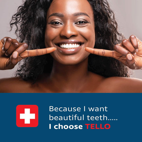 TELLO 3940 3 Count Adult Medium Swiss Toothbrush for Gentle Cleaning with Ergonomic Handle