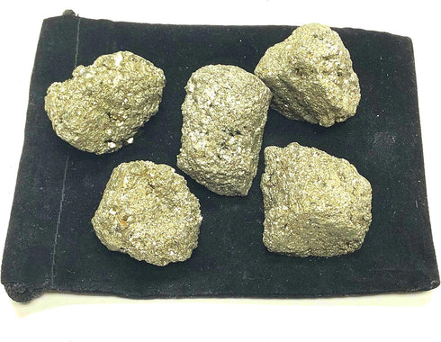 Zentron Collection Natural Rough Pyrite, 1/2 Pound, 2"