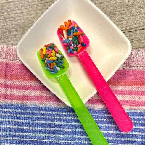Mini Gelato Taster Spoons, Plastic Multicolor, 150 per Package