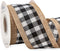 Ribbli Christmas Burlap Wired Ribbon, Buffalo Plaid with Burlap Ribbon 2-1/2 Inch x Continuous 10 Yard, Christmas Ribbon for Tree, Gift Wrapping, Big Bow, Wreath-Black/White/Natural by Ribbli