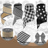 4 Rolls Christmas Farmhouse Buffalo Plaid Ribbons, 24 Yards, 2.5 Inch Wired Edge for Crafts DIY Garland