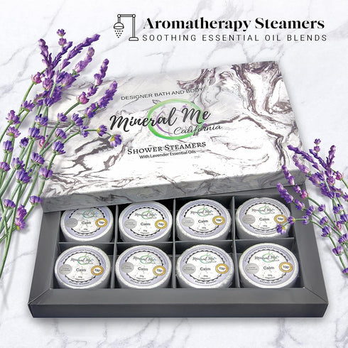 Lavender Shower Steamers Aromatherapy - Organic Essential Oils for Vaporizing Steam Spa, Relaxation Gift