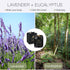 Lavender Eucalyptus Scented Candles for Home - Masculine Black Candles Gift for Men - Stress Relief Gift for Men, Women