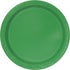 Luxurious Emerald Green Solid Round Dinner Plates, 9" (Pack of 16), Elegant Design