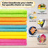 FIXSMITH Microfiber Cleaning Cloth, 50 Pack Lint-Free Rags for Housekeeping, Kitchen, Car - 12"x12" in 5 Colors