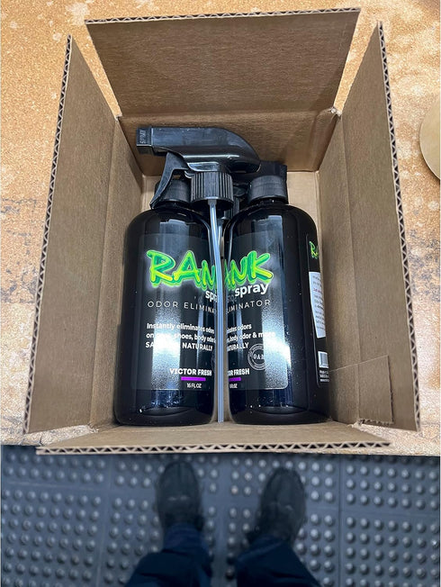 Odor Eliminator for Strong Odor: Banish Body & Sweat Odor from Sports Gear - 2 Bottles of 16 oz Victor Fresh