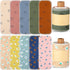50 Pcs Reusable Toilet Washable Bidet Towels, Absorbent Cotton Paperless Towels Roll for Kitchen