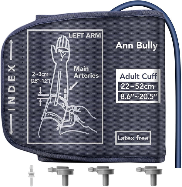 Ann Bully Extra Large Blood Pressure Cuff Arm, 8.6''-20.5'' XL Replacement Cuff for Big Arm, Compatible with Most Omron