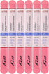 Kiss File All Purpose & Smoother - Pack of 6 Files, 180 Medium, 600 Extra Fine for Natural and Artificial Nails