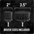 Dirt Devil 2-Piece Hard Bristle Scrubber Set, 2" & 3.5" Brushes for Heavy Duty Cleaning on Brick, Grout, Cast Iron