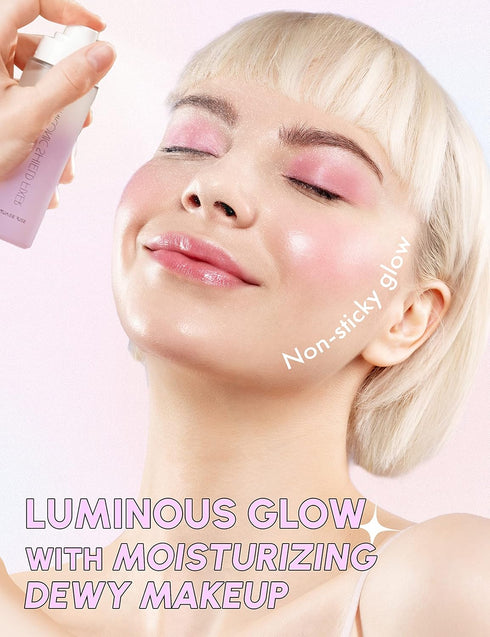 SELF BEAUTY Glow Makeup Setting Spray, Hydrating Illuminating Dewy Finish, Long-Lasting Makeup Fixing