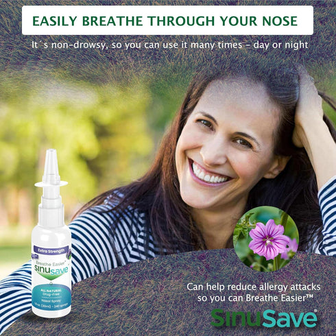 Nasal Wash & Allergy Spray, Extra Strength/All-Natural, Drug-Free Sinus Spray for Fast Relief from Congestion - 1 oz