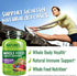 NATURELO Whole Food Multivitamin + Immune Blend with Elderberry & Mushrooms, 60 Vegan Capsules