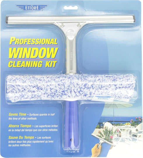 Ettore 04991 Products 12 In Blue 2-Step Squeegee Scrubber Combo