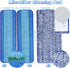 9 Pack Microfiber Cleaning Pads for Bona Mop Hardwood Floor Cleaner Mop Replacement, 4 Deep Microfiber Cleaning Pad 2 Dusting Pad Wet Mop Dry Dust Mop Cleaner Washable Reusable Refilll (Light blue2)