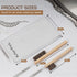 TAKAVU Horsehair Detail Brush Set, Silver Cleaning Brushes & Polish Cloth for Jewelry & Silverware