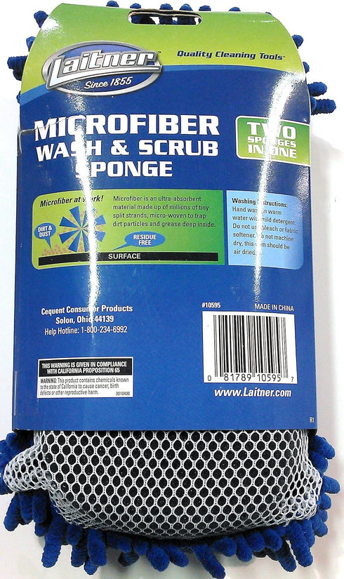 Laitner Brush Laitner Microfiber Wash & Scrub Sponge