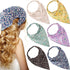 Syhood 6 Pcs Floral Bandanas for Women, Boho Daisy Hair Scarf Headband with Clip Chiffon (Pretty Floral Patterns)
