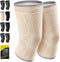 CAMBIVO 2 Pack Knee Brace, Compression Sleeve for Men and Women, Support for Running, Gym, Sports
