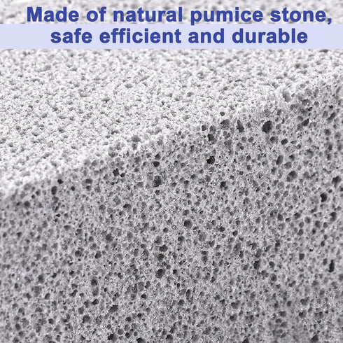 7 Pack Pumice Stone for Toilet Cleaning, Toilet Bowl Cleaner with Handle, Powerfully Cleans Hard Water Rings,