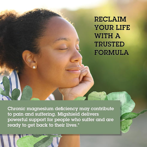 Quantum Health MigShield Magnesium Supplements - 60 Tablets with Riboflavin & CoQ10 for Effective Results