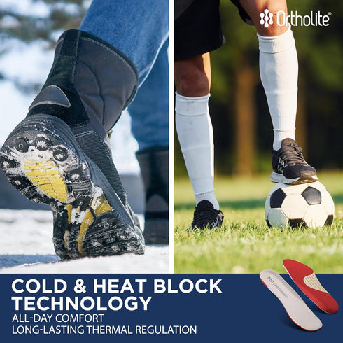 Ortholite O-Therm Thermal Barrier Shoe Sole Trim-to-Fit Insert-Designed for Athletes on Snow or on Turf who Want