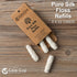 Gaia Guy Silk Dental Floss Refill, Unflavored Natural Silk, 4 Spools x 33yds, Compostable & Eco-Friendly Packaging
