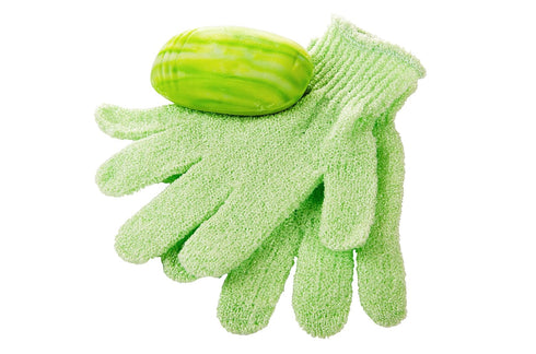 Linda Bath Gloves Exfoliating, Pack of 4