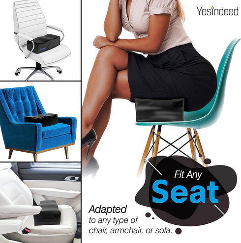 YESINDEED The Original Brazilian Butt Lift Pillow Dr. Approved for Post Surgery Recovery Seat BBL Foam Pillow + Cover