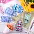 Duufin 40 Pieces Keychain Set with 20 Hand Sanitizer Holder Keychains and 20 Reusable Flip Cap Travel Bottles