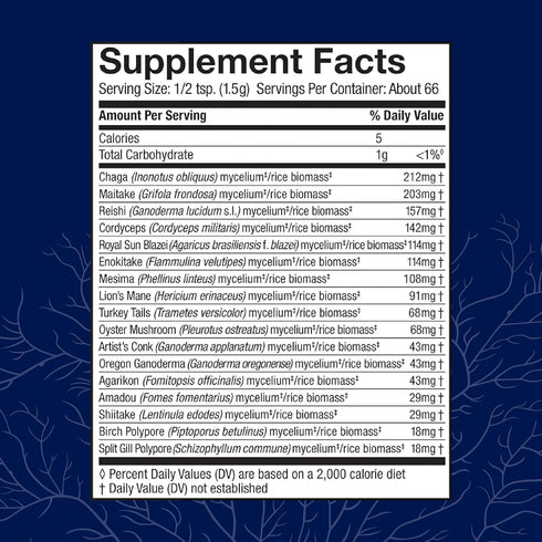 MyCommunity 17 Immune 100g (66 Host Defense Powder - Species Blend Mushroom Supplement for Support - Extract