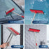 DSV Standard Window Squeegee, 2-in-1 Window Cleaner with 55" Extension Poles, Multi-Use Car Windshield Cleaning Tool