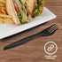 1000 Pcs Black Plastic Utensils Set - 500 Forks and 500 Teaspoons, Bulk Black Cutlery Set, Packaging May Vary