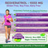100% Natural Resveratrol Supplement, 1000mg Max Strength (180 Capsules) for Heart Health & Antioxidants