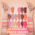 Peach Please 18 Colour Eyeshadow Palette for Beauty, Matte Metallic Sparkle Shimmer Eye Makeup for Girls & Highlighter
