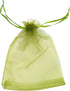 ATCG 50pcs 8x12 Inches Large Drawstring Organza Bags for Decoration, Festival, Wedding Party Favor (Green)