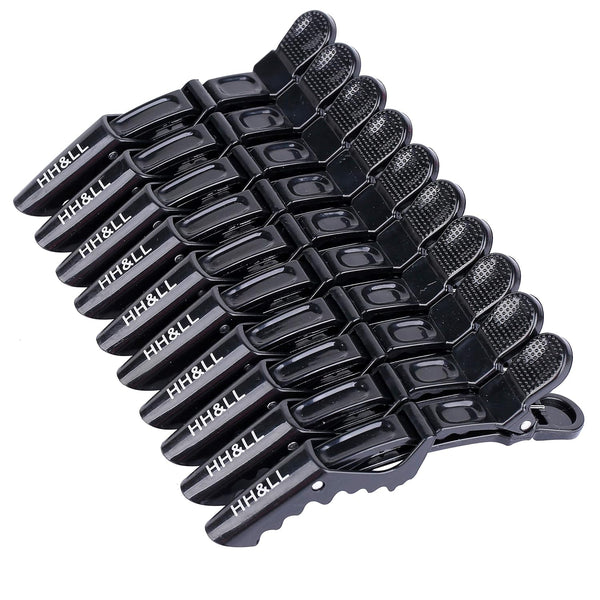 HH&LL Hair Clips for Women – Professional Quality Alligator Styling Sectioning Clips – Wide Teeth & Double-Hinged