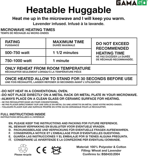 GAMAGO Sloth Heating Pad & Pillow, Microwavable Heat Pack for Cramps, Aches & Anxiety Relief