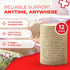 Ever Ready First Aid Self Adherent Cohesive Bandages, 3" x 5 Yards, 12 Count, Tan