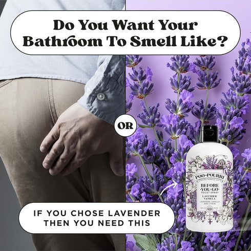 Vanilla,16 Oz, 800 Poo-Pourri Before-You-Go Toilet Spray Refill, Lavender Fl Up to Uses, Bathroom Odor Deodorizer