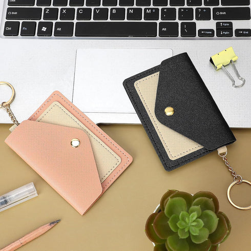 Mozeat Lens 2 Pack Packet 4.3 3 Inch Birth Control Pills Case Sleeve X PU Leather Wallet Pill Holder Privacy Protection