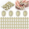 Lounsweer 50 Pcs Halloween 3D San Judas Nail Charm, Mini Virgin Mary Nail Gems Shiny Zircon Alloy Jesus Art Charms.