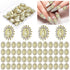 Lounsweer 50 Pcs Halloween 3D San Judas Nail Charm, Mini Virgin Mary Nail Gems Shiny Zircon Alloy Jesus Art Charms.