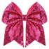 Large 7 Inch Glitter Bow Clip for Women Teens Girls, Bling Party Hair Accessories