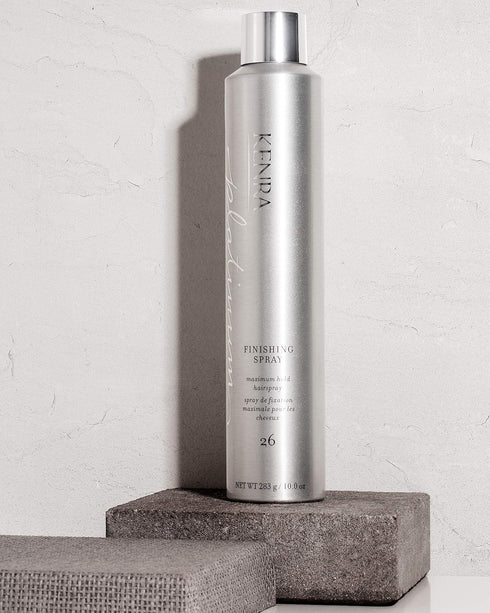 Kenra Platinum Finishing Spray 26 | Maximum Hold Hairspray | All Hair Types | Fast-Drying, Non-Flaking Finish