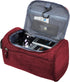 Vercord Mens Toiletry Bag, Small Shaving Dop Kit for Travel, Frosted Burgundy Hygiene Bag